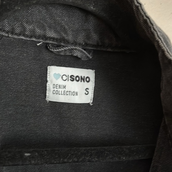 Ci Sono Charcoal Denim Jacket size small - Picture 2 of 6